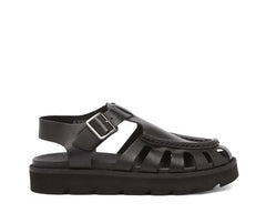 Clarks Meare Buckle "Black Leather"