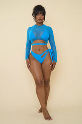 SYLVIE 3 PC BIKINI-BLUE