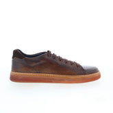 Di Bianco Imola Mens Brown Leather Lace Up Lifestyle Sneakers Shoes
