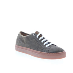 Pastori by Di Bianco Julius Mens Gray Suede Lace Up Lifestyle Sneakers Shoes