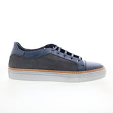 Di Bianco Messina Mens Gray Leather Lace Up Lifestyle Sneakers Shoes