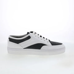 Pastori by Di Bianco Otho Mens White Leather Lace Up Lifestyle Sneakers Shoes