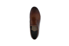 Robert Graham Napa RG5555S Mens Brown Leather Lifestyle Sneakers Shoes
