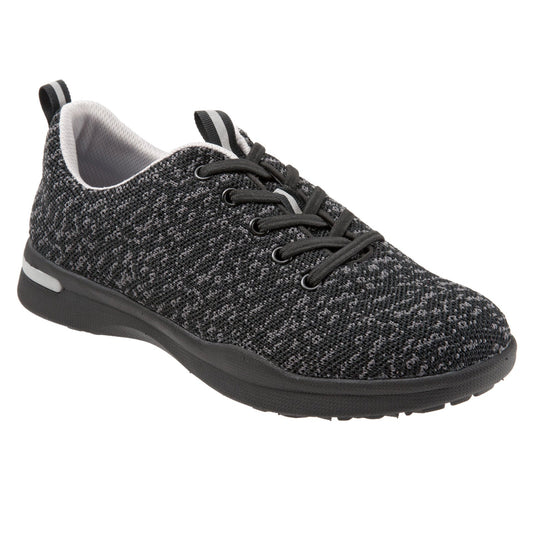 Softwalk Sampson S1713-099 Womens Black Leather Lifestyle Sneakers Shoes