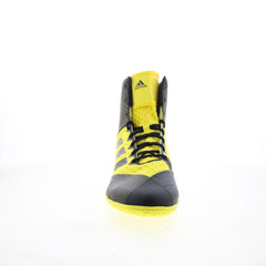 Adidas Mat Wizard 4 AC8708 Mens Yellow Mesh Athletic Wrestling Shoes