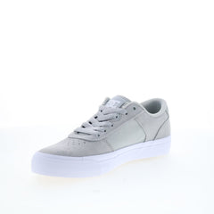 DC Teknic ADYS300763-GRW Mens Gray Suede Skate Inspired Sneakers Shoes