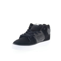DC Pure Mid ADYS400082-BKO Mens Black Nubuck Skate Inspired Sneakers Shoes
