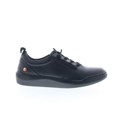 Softinos Bann BANN730SOF-000 Womens Black Leather Lifestyle Sneakers Shoes
