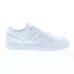 New Balance 480 BB480L3W Mens White Leather Lifestyle Sneakers Shoes