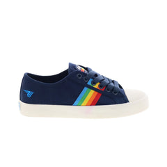 Gola Coaster Rainbow CLA671 Womens Blue Canvas Strap Lifestyle Sneakers Shoes