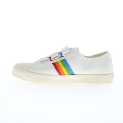 Gola Coaster Rainbow Strap CLA976 Womens White Lifestyle Sneakers Shoes