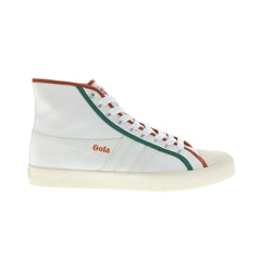 Gola Coaster Smash High CLB391 Womens White Canvas Lifestyle Sneakers Shoes