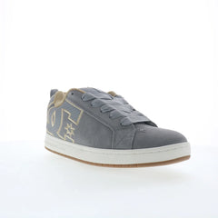DC Court Graffik SE Mens Gray Suede Skate Inspired Sneakers Shoes