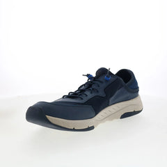Clarks Davis Low 26164784 Mens Blue Leather Lace Up Lifestyle Sneakers Shoes