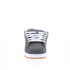DC Gaveler DC01704020-GRYWHT Mens Gray Suede Skate Inspired Sneakers Shoes