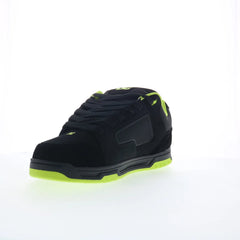 DC Coiler DC03011002-BLKLIM Mens Black Nubuck Skate Inspired Sneakers Shoes