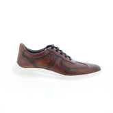 Robert Graham DI13001-1 Mens Brown Leather Lifestyle Sneakers Shoes