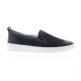 Miz Mooz Emersen Womens Black Leather Slip On Lifestyle Sneakers Shoes