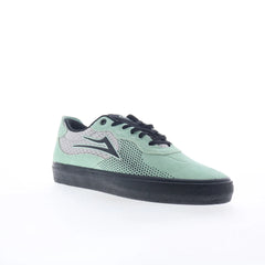 Lakai Essex Elite Mens Green Suede Lace Up Skate Inspired Sneakers Shoes