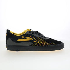 Lakai Essex Mens Black Suede Lace Up Skate Inspired Sneakers Shoes