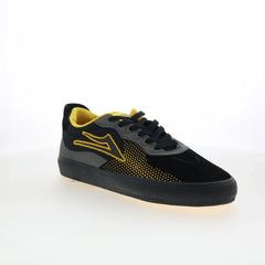 Lakai Essex Mens Black Suede Lace Up Skate Inspired Sneakers Shoes