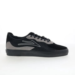 Lakai Essex Mens Black Suede Lace Up Skate Inspired Sneakers Shoes