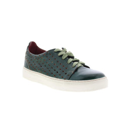 Bed Stu Lyne F319010 Womens Green Leather Lace Up Lifestyle Sneakers Shoes