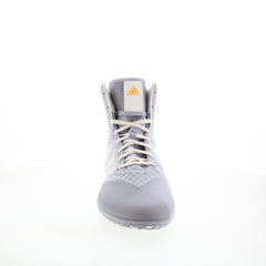 Adidas Mat Wizard 4 FU8168 Mens Gray Canvas Lace Up Athletic Wrestling Shoes