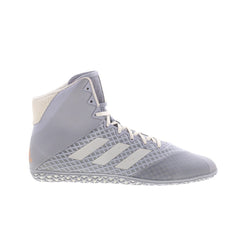 Adidas Mat Wizard 4 FU8168 Mens Gray Canvas Lace Up Athletic Wrestling Shoes