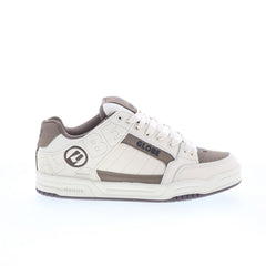 Globe Tilt GBTILT Mens Beige Leather Lace Up Skate Inspired Sneakers Shoes