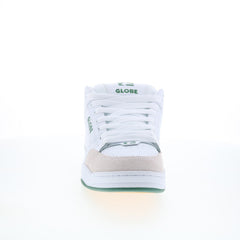 Globe Tilt GBTILT Mens White Leather Lace Up Skate Inspired Sneakers Shoes