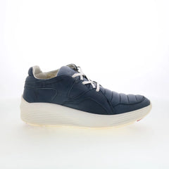 Pajar Harlem 47074 Mens Blue Leather Lace Up Lifestyle Sneakers Shoes