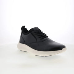 Rockport Jeffson RMJEFFSON Mens Black Wide Leather Lifestyle Sneakers Shoes