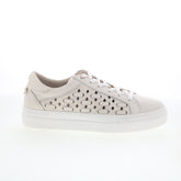 Miz Mooz Murphie Womens Beige Leather Lace Up Lifestyle Sneakers Shoes