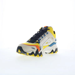 Fila Oakmont TR Mid 1JM01276-725 Mens Yellow Leather Athletic Hiking Shoes