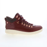Pajar Pacer 79751 Mens Red Leather Lace Up Lifestyle Sneakers Shoes