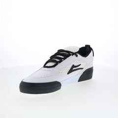 Lakai Payload Mens White Leather Lace Up Skate Inspired Sneakers Shoes