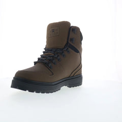 DC Peary TR ADYB700045-DCC Mens Brown Leather Skate Inspired Sneakers Shoes
