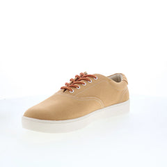 Spenco Pier SP2007WHE Mens Brown Wide Canvas Lifestyle Sneakers Shoes