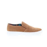 Robert Graham Cormac RGS5182 Mens Brown Suede Slip On Lifestyle Sneakers Shoes