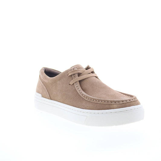 Rockport Terell Mens Brown Suede Lace Up Lifestyle Sneakers Shoes