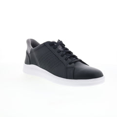 Rockport Tristen Step Activated Lace Up Mens Black Wide Sneakers Shoes