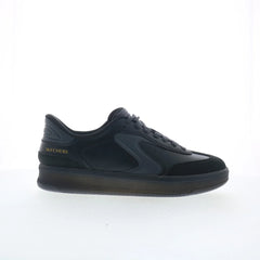 Skechers Slip-ins: Hotshot HI Mens Black Leather Lifestyle Sneakers Shoes