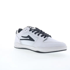Lakai Telford Low Mens White Leather Lace Up Skate Inspired Sneakers Shoes