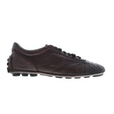 Di Bianco Olimpico Calfskin Mens Burgundy Leather Lifestyle Sneakers Shoes