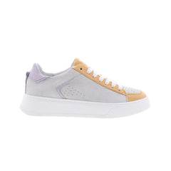 Miz Mooz Tristin Womens Gray Leather Lace Up Lifestyle Sneakers Shoes