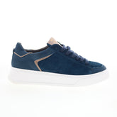 Miz Mooz Tristin Womens Blue Suede Lace Up Lifestyle Sneakers Shoes