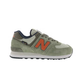 New Balance 574 U574SOC Mens Green Suede Lifestyle Sneakers Shoes