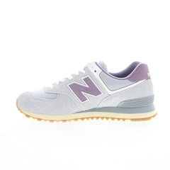 New Balance 574 U574YGD Mens Gray Suede Lace Up Lifestyle Sneakers Shoes