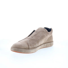Di Bianco Umbro Mens Gray Suede Slip On Lifestyle Sneakers Shoes